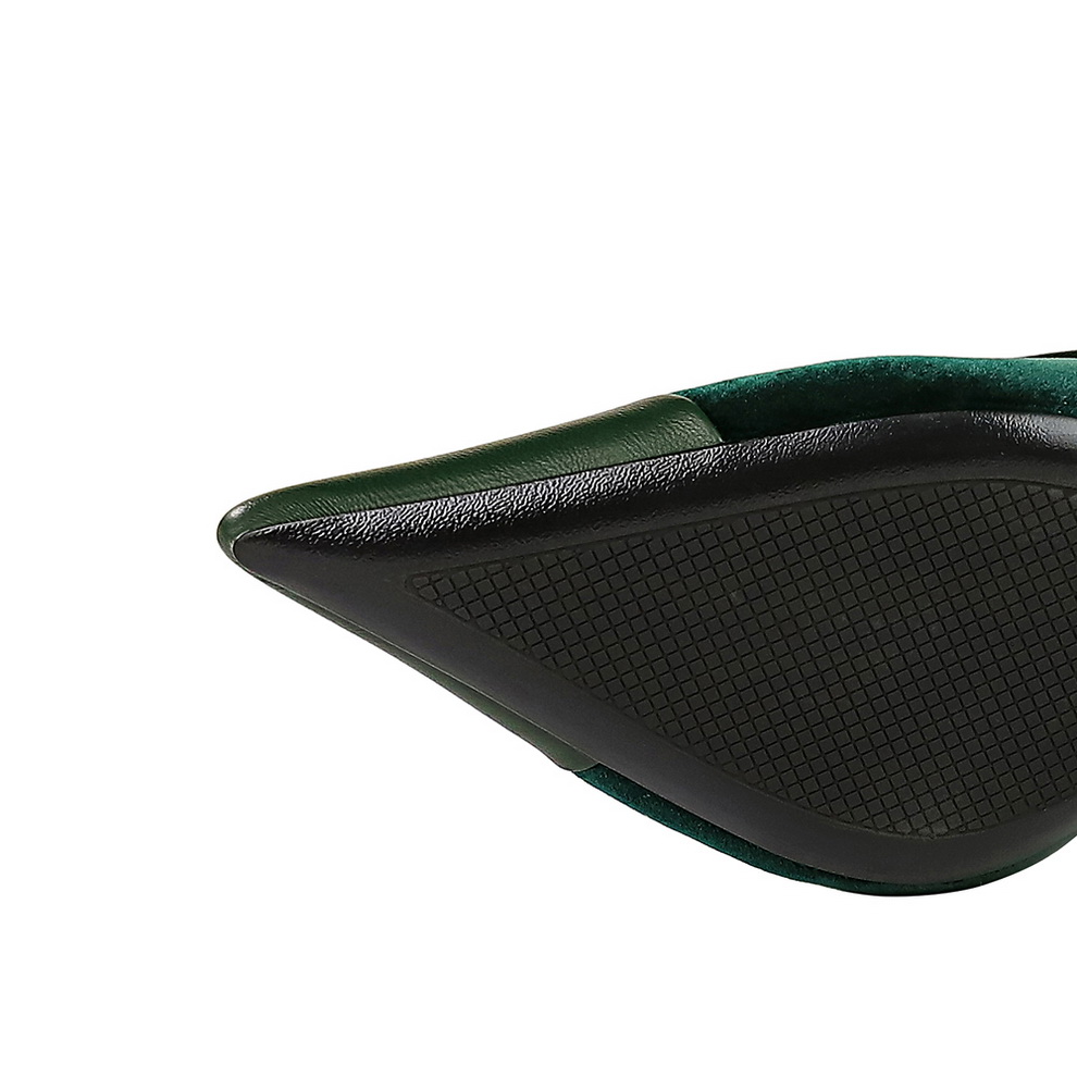 Women Vintage Green Suede 7cm  - Vintage Fashion Female recensione e prezzo