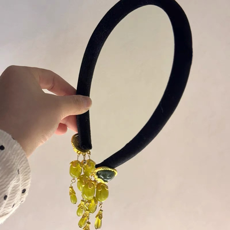 Vintage Fringe Headband Olive  - Vintage Fashion In Chinese recensione e prezzo