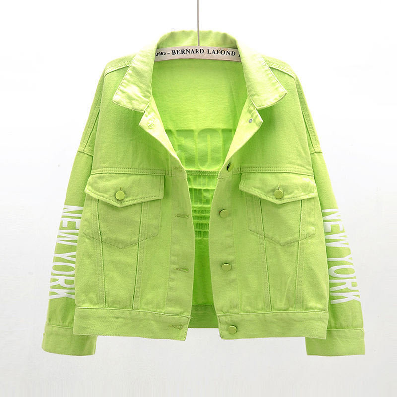 2021 Short Denim Jacket Women  - Patchwork Jean Jacket recensione e prezzo