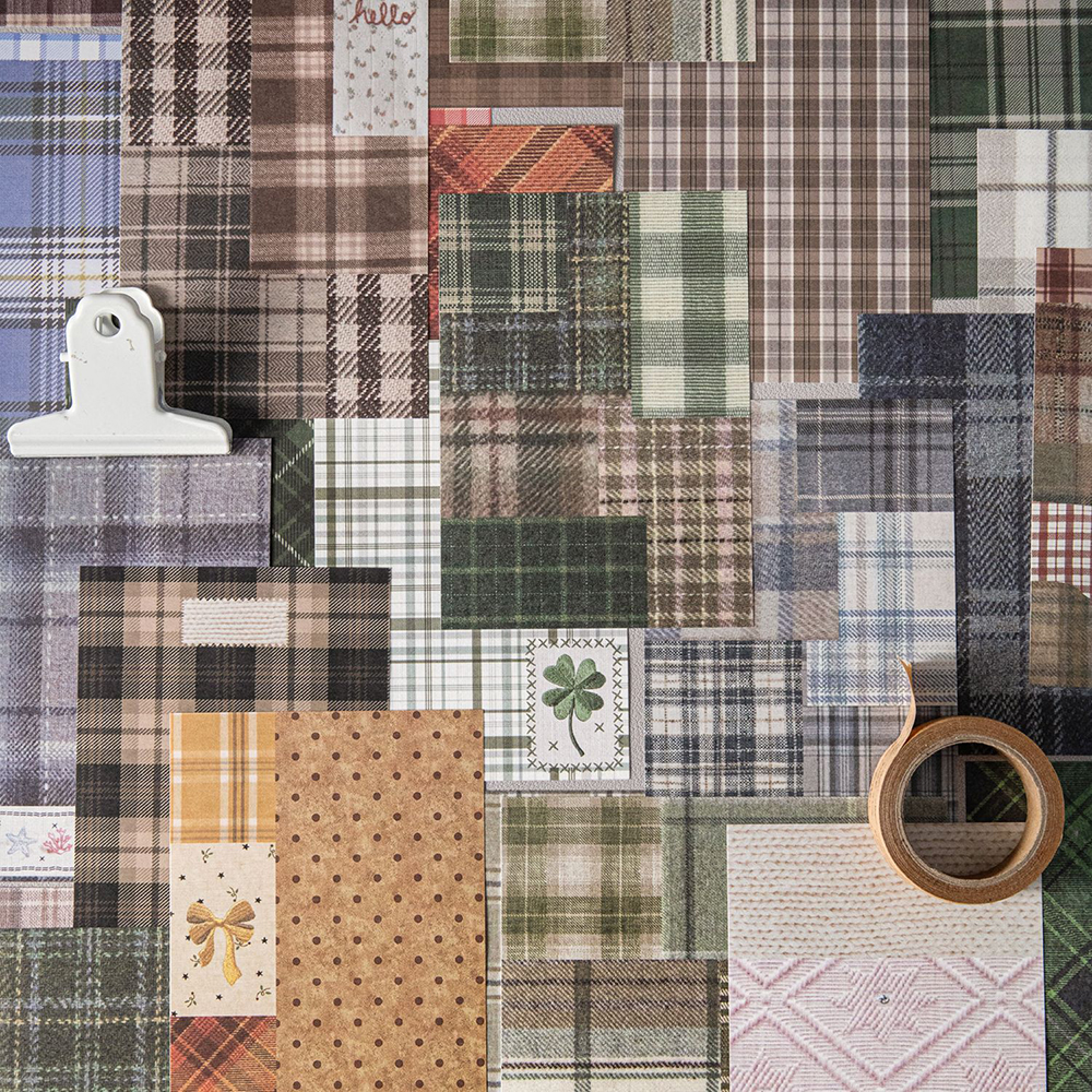 50pcs Creative Plaid Decor Scr - Vintage Fashion Magazine recensione e prezzo
