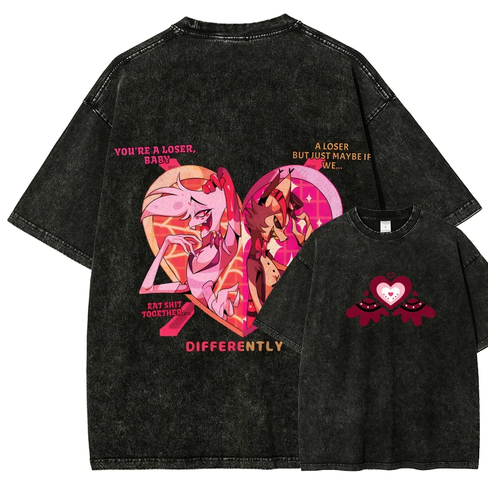 Hazbin Hotel Couple Graphic Pr - Vintage Fashion Outfits Men recensione e prezzo