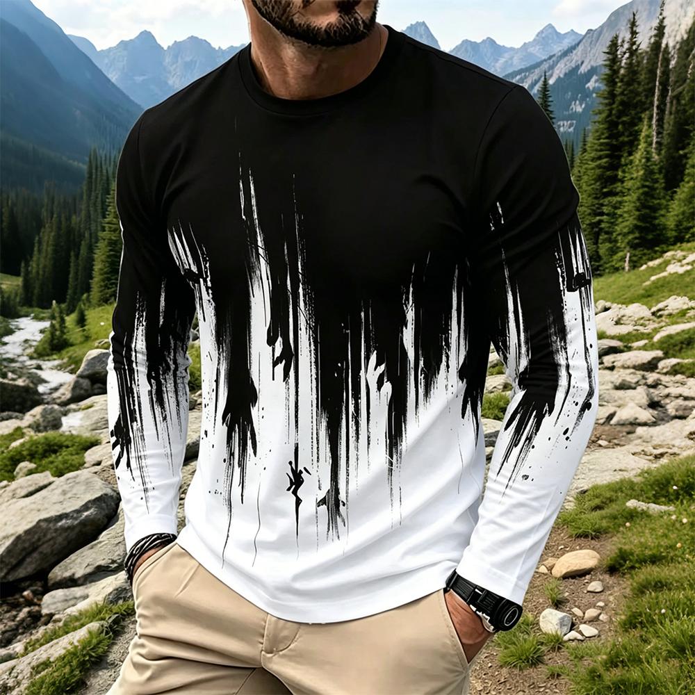 Men's Gradient Ink Splash Long - Vintage Fashion Mens recensione e prezzo