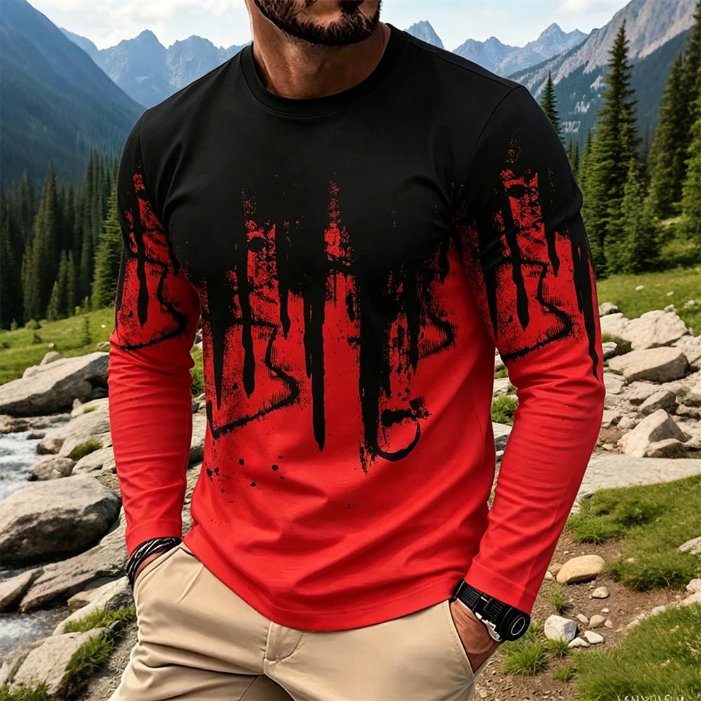 Men's Gradient Ink Splash Long - Vintage Fashion Mens recensione e prezzo